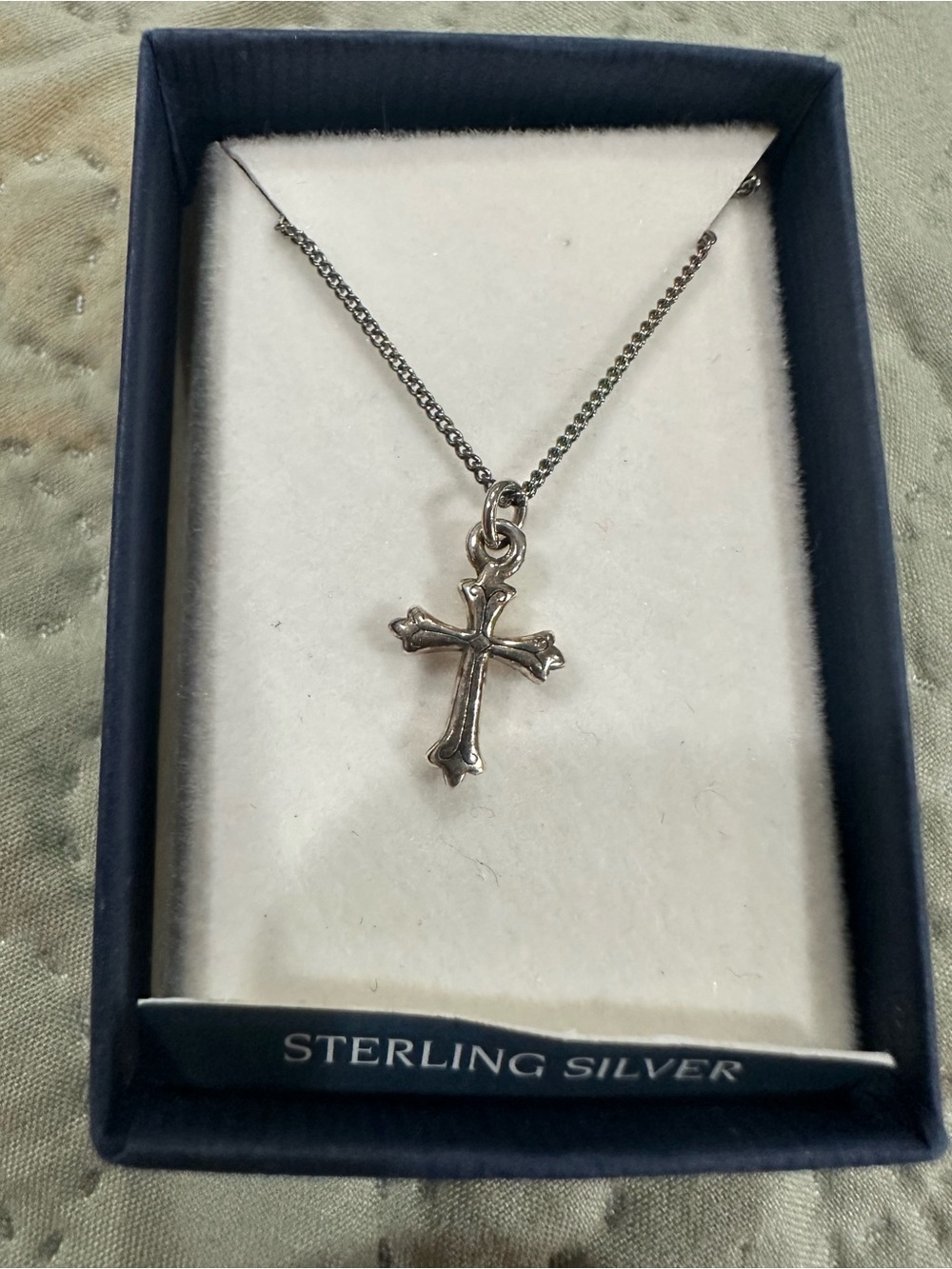 Sterling Silver Cross Pendant Necklace